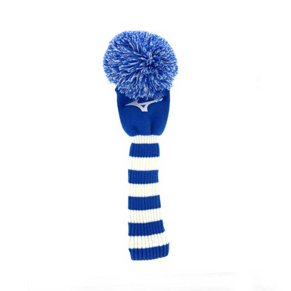 Mizuno Knit Pom Driver Férfi Headcover Kék/Fehér AMU654728